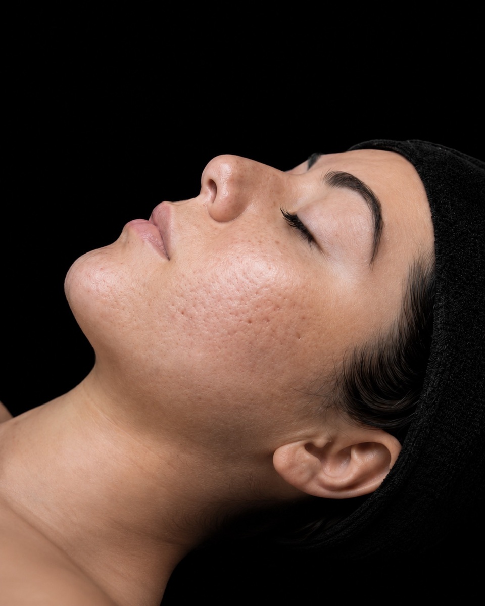 Estado antes del tratamiento de perfil facial