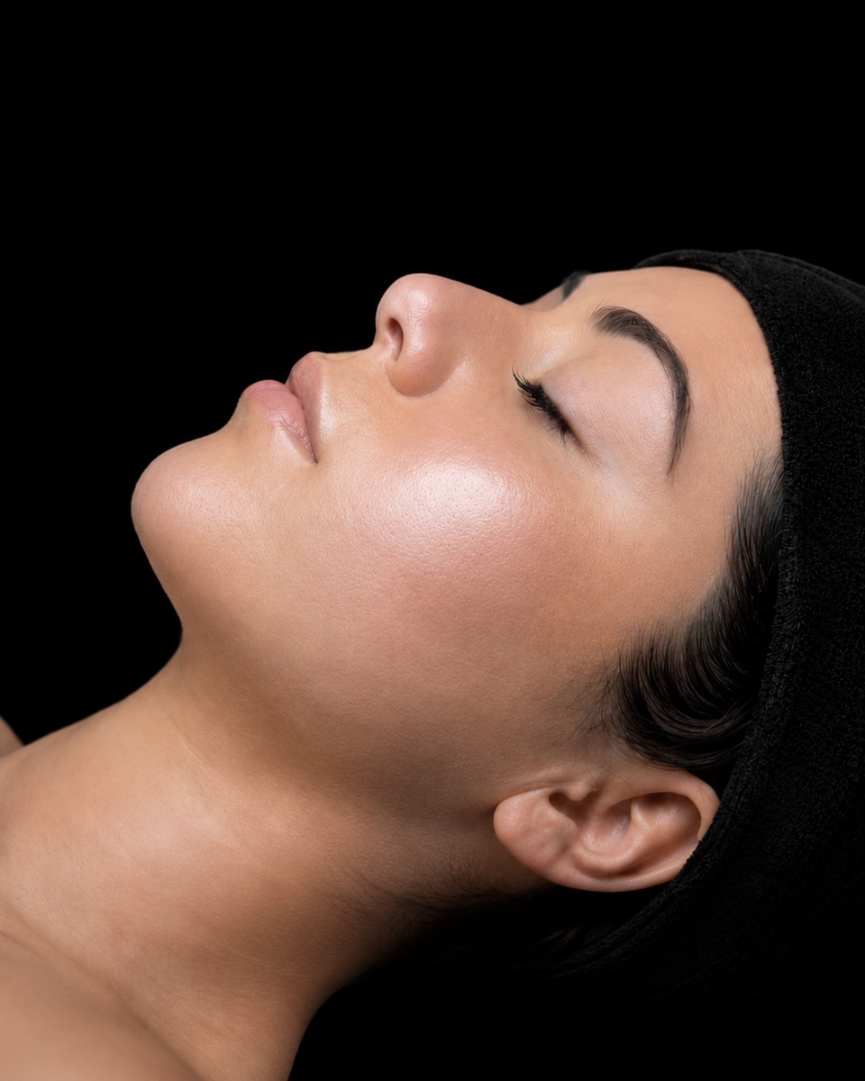 Resultado después del tratamiento de perfil facial