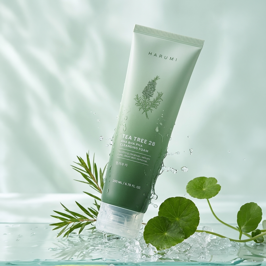 [PROD-011] Harumi Tea Tree 28 AHA BHA PHA Cleansing Foam, 200 ml