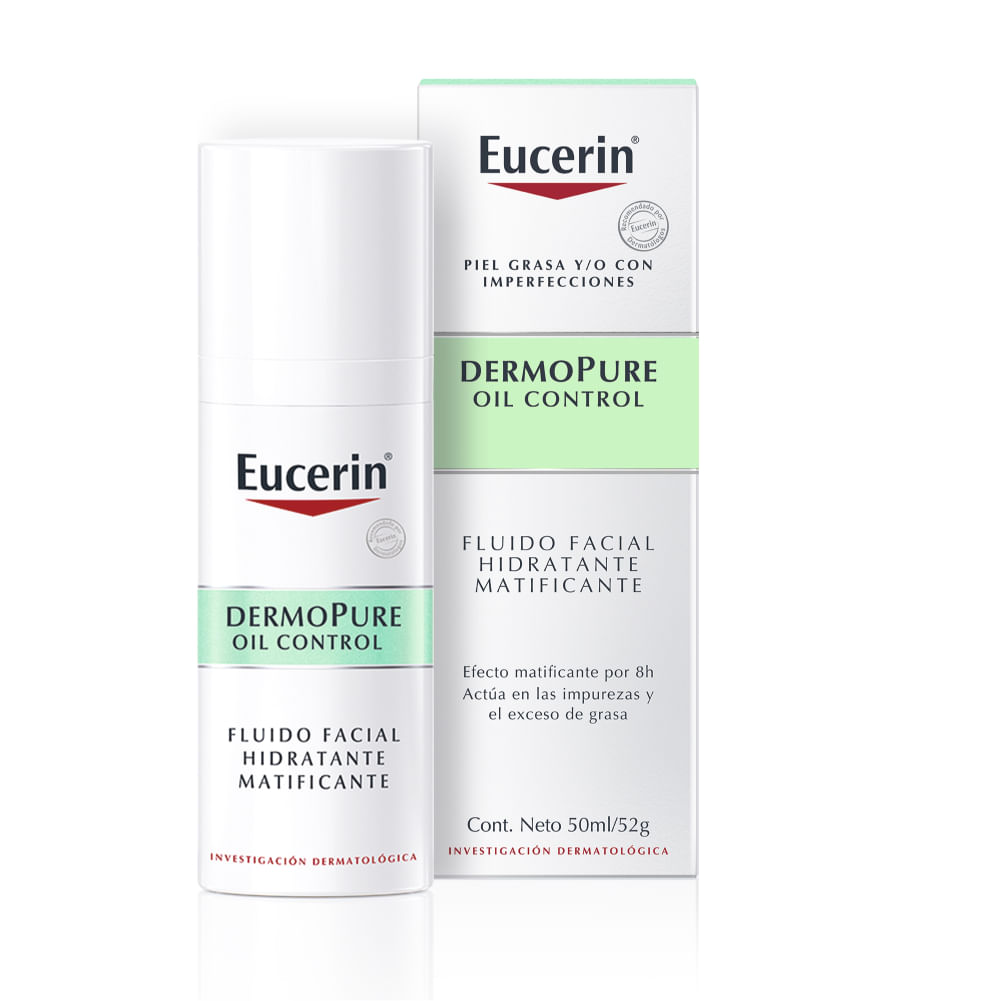 Eucerin DermoPure Oil Control Fluido Facial Hidratante Matificante 50 ml