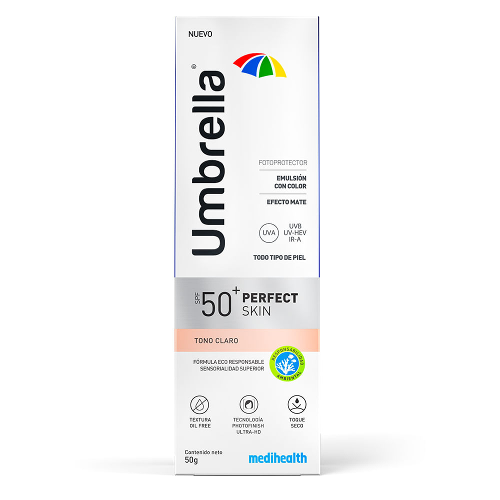 Umbrella Perfect Skin Protector Solar Tono Claro SPF 50+