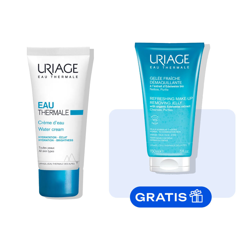 [EKO-BP-6993] Kit Uriage Agua Termal Crema Gratis Gel Desmaquillante Refrescante