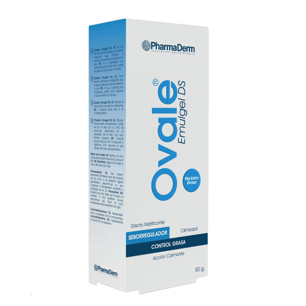 Ovale DS Emulgel Hidratante Piel Grasa x 50 Gr