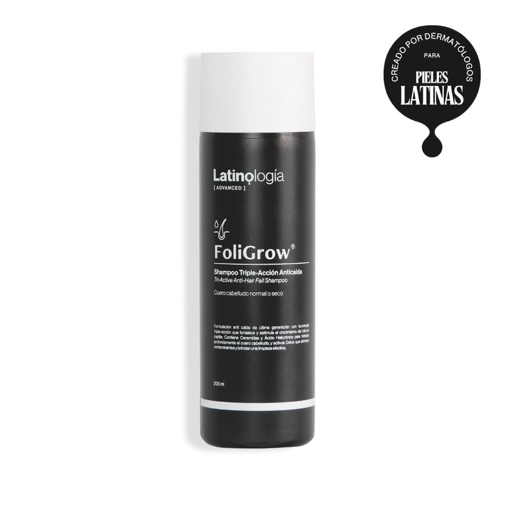 Latinología FoliGrow Shampoo Triple-Acción Anticaída x 200 Ml